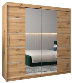 Dulap de haine 200 cm Verika 4 200 (stejar artisan). 1064303