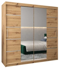 Dulap de haine 200 cm Verika 4 200 (stejar artisan). 1064303