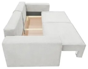 Canapea extensibilă RONDA, 3 locuri, cu spațiu de depozitare, bej