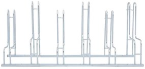 Suport pentru 6 biciclete de sine statator, otel galvanizat