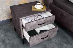 Noptiera design modern Boutique 50cm, gri inchis