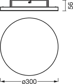 Osram - Plafonieră LED PLANON, 20 W, 230 V, 3000 K, Ø 30 cm, alb