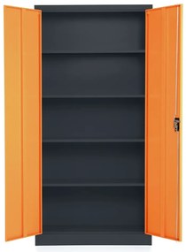 Dulap metalic universal, 90 x 40 x 185 cm, inchidere cilindrica, portocaliu - ral 2004