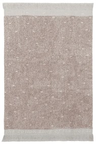 Covor bej lavabil/țesut manual din bumbac 140x200 cm Woods Symphony Linen – Lorena Canals