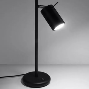 Lampă de masă RING 1xGU10/40W/230V neagră Sollux SL.1091