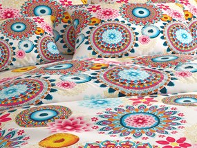 Lenjerie de pat din microfibra GEOMANDALA colorata Dimensiune lenjerie de pat: 70 x 90 cm | 140 x 200 cm