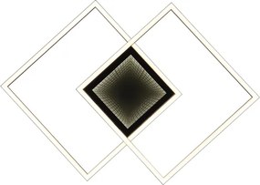 Globo 48468-32 - Plafonieră LED dimabilă SAUNDERS 32W/230V 42,6x42,6 cm