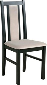 Scaun BOS 14, bej/negru, stofa clasica/lemn de fag, 43x40x94 cm