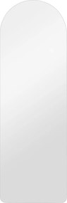 HOMCOM Oglindă de Perete în Formă de Arc cu Iluminare LED, Control Tactil și Sticlă Călită, 40x3x120 cm, Transparentă | Aosom Romania