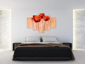 Tablou - Lalele roșii (150x105 cm)