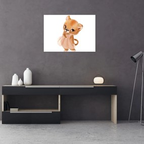 Tablou pe sticlă - Animăluț în acuarelă N⁰6 (70x50 cm)