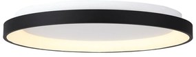 Plafoniera LED cu telecomanda design circular NISEKO II Black 90cm