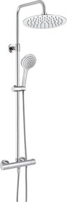 Coloana de dus cu baterie termostatata Rubineta Olo+Thermo finisaj crom lucios