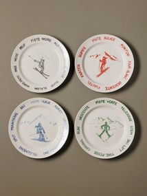 Set 4 farfurii din ceramica, D25.5 cm, Lapique