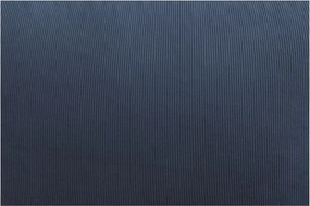 Fotoliu bean bag albastru închis cu tapițerie din catifea reiată Lilibet – Bobochic Paris