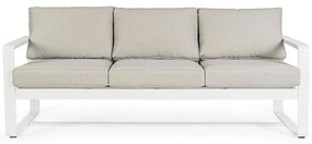 Canapea de grădină albă din aluminiu Merrigan – Bizzotto