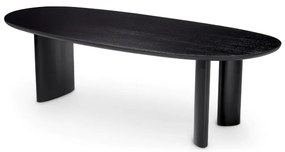 Masa dining moderna design LUX Lindner negru 259x109cm