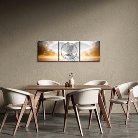 Tablou porumbiță (cu ceas) (90x30 cm)