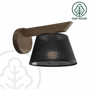 Aplică LED Brilagi ANTHONY 1xE14/40W/230V stejar nuc/negru