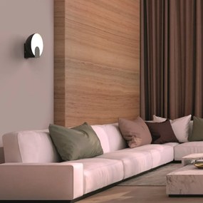 Aplica de perete LED design ambiental OCULO negru