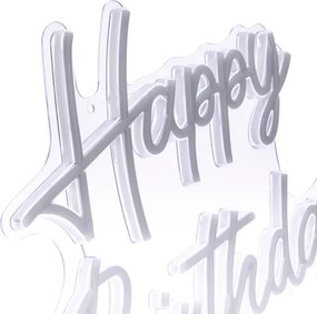 Atmosphera - Decorațiune neon LED de perete HAPPY BIRTHDAY LED/5V