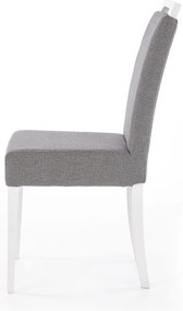 Scaun de bucaterie Clarion, gri/alb