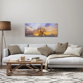 Tablou - Peisaj cu floarea soarelui (120x50 cm)