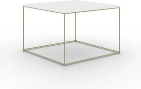 Măsuță de cafea RONI, ADRK Furniture (Culoare: Alb / Stejar artizanal)