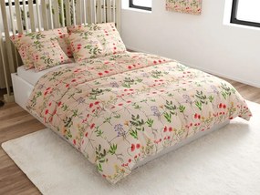 Lenjerie de pat creponata HERBAR POLY bej Dimensiune lenjerie de pat: 70 x 90 cm | 140 x 220 cm