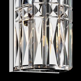 Aplica de perete design neoclasic Facet crom, 75cm