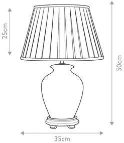 Lampă de masă Elstead DL-SOLING-TL SOLING 1xE27/60W/230V