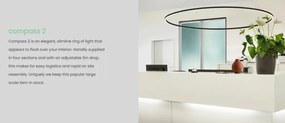 Lustra LED XXL suspendata Compass 200cm