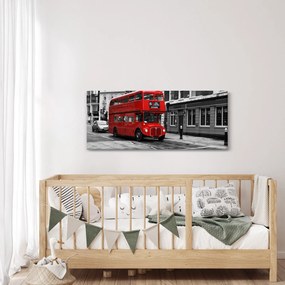 Tablou - Londra cu autobuz (120x50 cm)