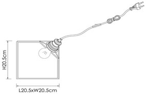 Lampă de masă Lucide 10518/20/60 DAVOS 1xE27/60W/230V