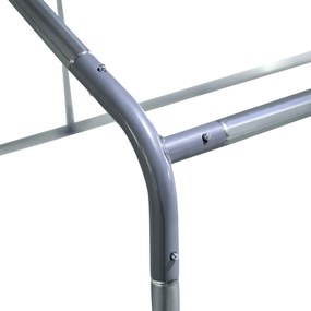 PawHut Tarc pentru găini, coteț, spațiu de libertate pentru găini, accesabil pe jos, ușă cu încuietoare, pentru 10-12 găini, 280 cm x 380 cm x 195 cm, Gri | Aosom Romania