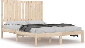 vidaXL Cadru de pat fără saltea, 120x200 cm, lemn masiv pin