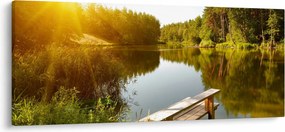 Tablou - Lac la munte (120x50 cm)