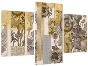 Tablou - Colaj cu floarea-soarelui (90x60 cm)