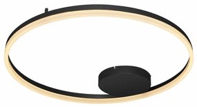 Lustra LED aplicata design modern geometric Halo 80 Top BK