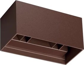 Ideal Lux - Aplica de perete LED pentru exterior ATOM LED/25W/230V CRI 90 IP54 maro