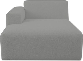 Modul pentru canapea gri cu tapițerie din stofă bouclé (cu colț pe partea stângă ) Roxy – Scandic