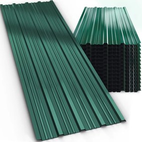 Tablă trapezoidală ARON, set 14 bucăți, 110×46 cm, verde Jurhan