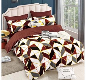 Lenjerie de pat din Finet cu 6 piese, Abstract Triangle