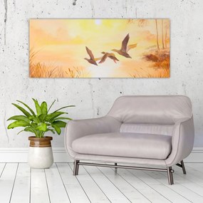 Tablou - Macarale la apus de soare (120x50 cm)