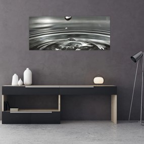 Tablou - Picături de apă (120x50 cm)