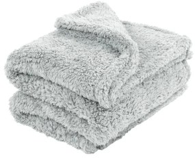 Pătură de pluș Tiseco Home Studio Teddy, 130 x 170 cm, gri