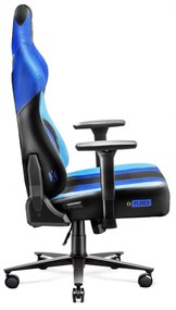 Scaun gaming din material Diablo X-Player 2.0: Frost black/ negru, King Size Diablochairs