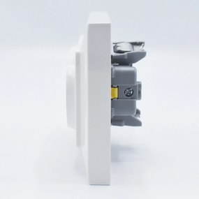 Priza dubla cu impamantare, 16A, IP20, Alb, Arkedia Slim