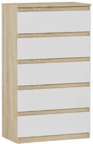 Comoda înaltă R-5 - diferite variante de culoare sonoma mix biela