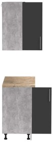 Set mobila bucatarie Festa Pako World Antracit 100x60x85 cm